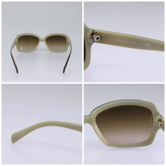 CHANEL Sunglasses plastic Brown CC Auth am7632 - Picture 13 of 15